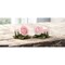 Ceramic Pink Rose Candle Holders Set Of 2 3In Romantic Vintage Garden Decor